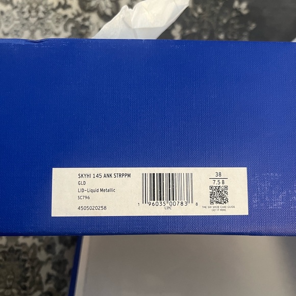 STUART WEITZMAN Sky High 145 Ankle Strap Platform Pump Women’s Size US 7.5/EU 38 - Picture 15 of 15